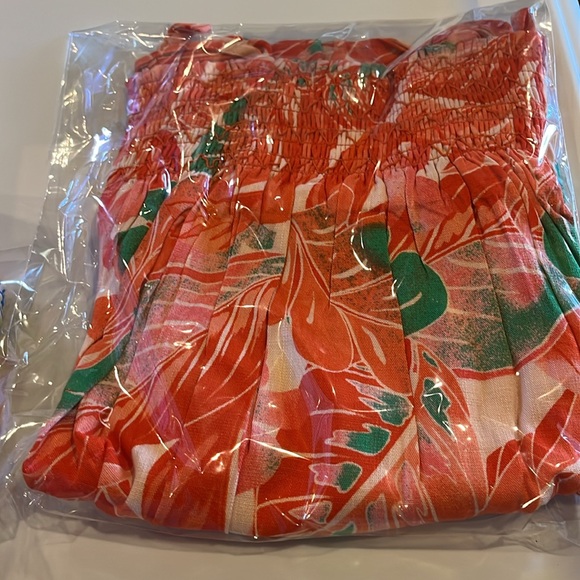 GB GIRLS Tropical sundress with fake tie shoulders NWT Size 5 - Picture 12 of 12